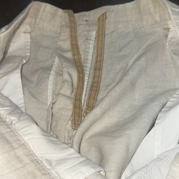 Tommy Bahama Linen Bermuda Shorts‎ Beige Summer Outdoor Preppy Golf Large Tall - Picture 3 of 8